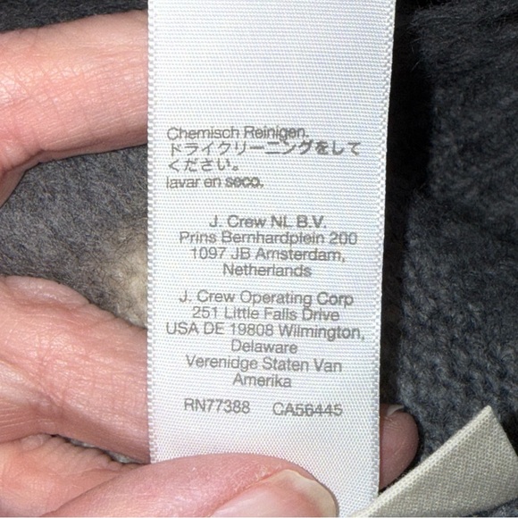 Madewell Gray Fuzzy Knit Sweater Geo Diamond Cozy Pullover M - Picture 7 of 8